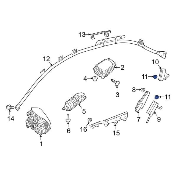 Seat Air Bag Nut