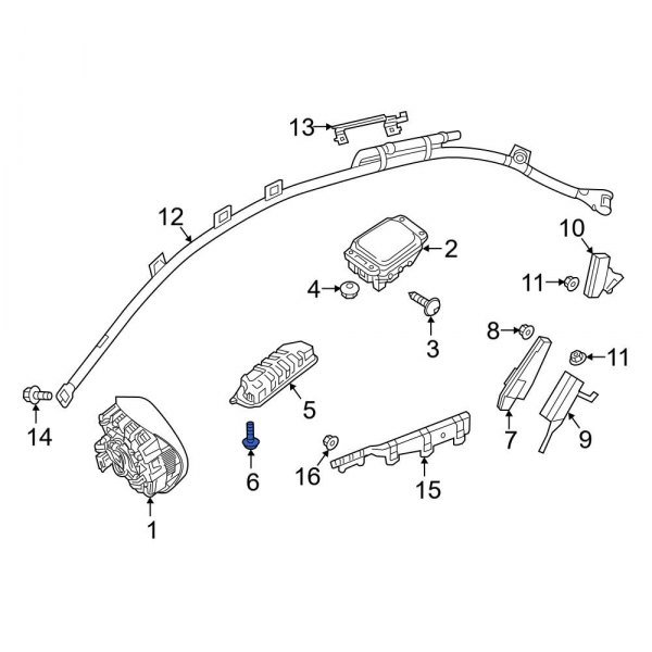 Instrument Panel Air Bag Screw