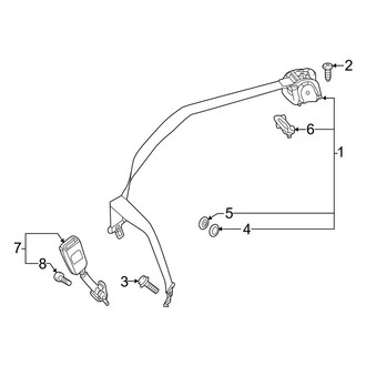 Mercedes-Benz OE - Restraint Systems - Rear Seat Belts (Convertible / Coupe)