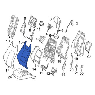 Mercedes-Benz OE - Front Left Seat Back Cushion Cover