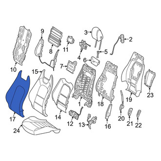 Mercedes-Benz OE - Front Left Seat Back Cushion Cover