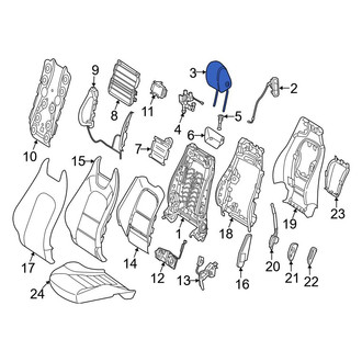 Mercedes-Benz OE - Front Right Headrest