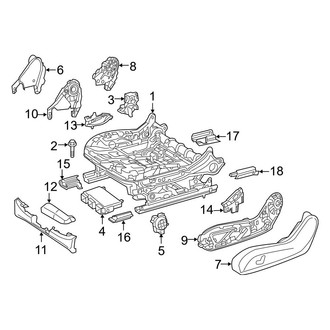Mercedes-Benz OE - Seats & Tracks - Tracks & Components (Front Seat), (Convertible / Coupe)