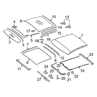 Mercedes-Benz OE - Sunroof Cable