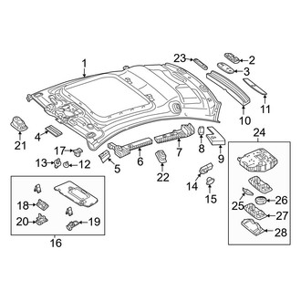 Mercedes-Benz OE - Roof - Interior Trim (Coupe)