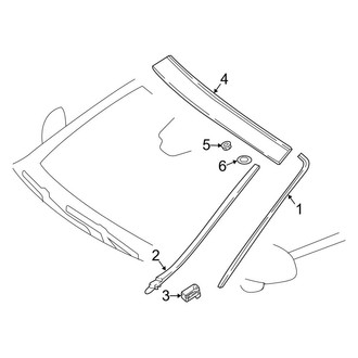 Mercedes-Benz OE - Roof - Exterior Trim (Convertible)