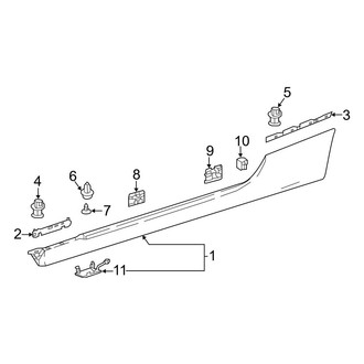 Mercedes-Benz OE - Pillars, Rocker & Floor - Exterior Trim (Coupe)