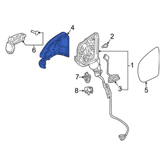 Mercedes-Benz OE - Front Left Door Mirror Cover
