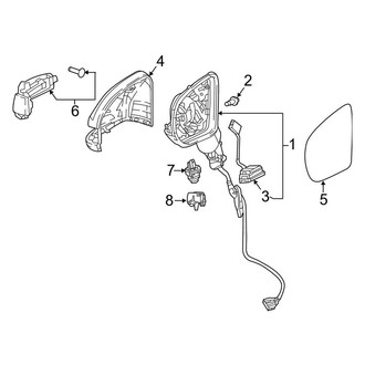 Mercedes-Benz OE - Door - Outside Mirrors (Convertible / Coupe)
