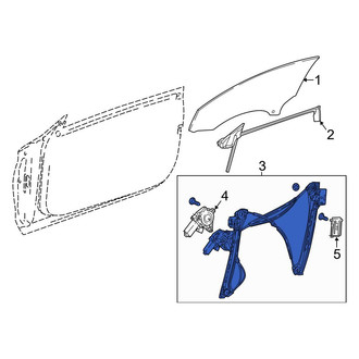 Mercedes-Benz OE - Front Left Window Regulator