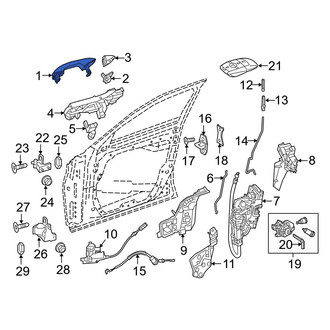 Mercedes-Benz OE - Front Left Outer Exterior Door Handle