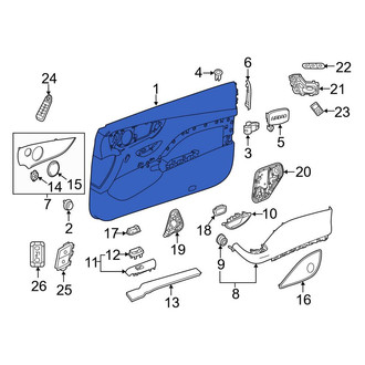 Mercedes-Benz OE - Front Left Inner Door Interior Trim Panel