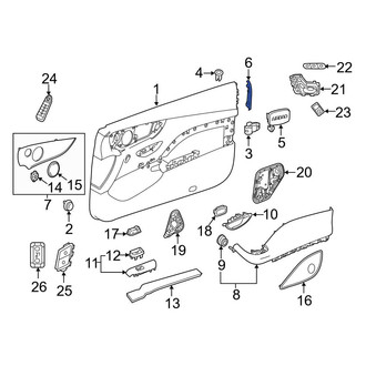 Mercedes-Benz OE - Front Left Door Trim Molding