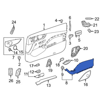 Mercedes-Benz OE - Front Left Door Armrest