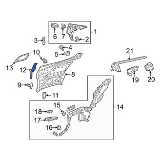 Mercedes-Benz OE - Left Quarter Panel Trim Cap