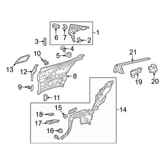 Mercedes-Benz OE - Quarter Panel - Interior Trim (Coupe)