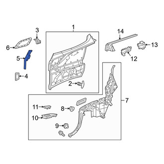 Mercedes-Benz OE - Left Quarter Panel Trim Cap