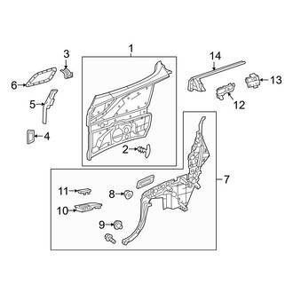 Mercedes-Benz OE - Quarter Panel - Interior Trim (Convertible)