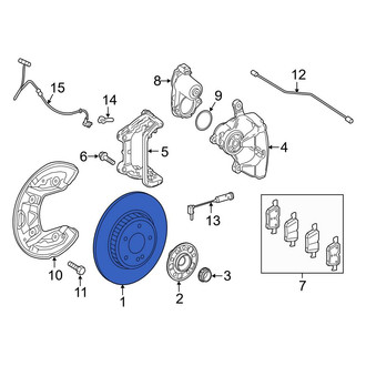 Mercedes-Benz OE - Rear Disc Brake Rotor
