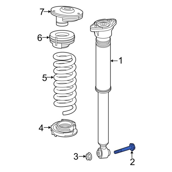 MercedesBenz OE 0009902037 Lower Shock Absorber Bolt