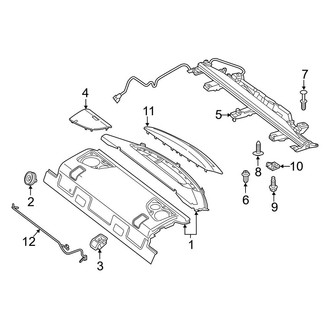 Mercedes-Benz OE - Rear Body & Floor - Interior Trim (Package Tray), (Coupe)