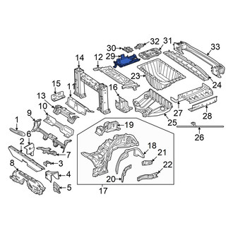 Mercedes-Benz OE - Rear Battery Tray