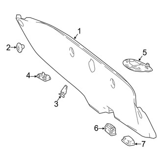Mercedes-Benz OE - Trunk Lid - Interior Trim (Convertible)