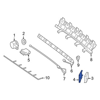 Mercedes-Benz OE - Blind Spot Detection System Warning Sensor Bracket