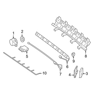 Mercedes-Benz OE - Rear Bumper - Electrical Components (With AMG Line Package), (Convertible / Coupe)