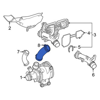 Mercedes-Benz OE - Engine Coolant Pipe