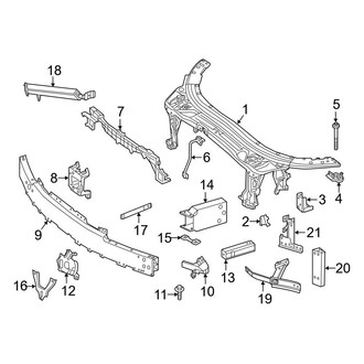 Mercedes-Benz OE - Radiator Support (Convertible / Coupe)