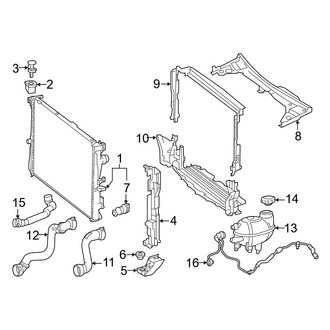 Mercedes-Benz OE - Cooling - Radiator & Components (Convertible / Coupe)