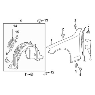 Mercedes-Benz OE - Fender & Components (With Sport/AMG Line Package), (Convertible / Coupe)