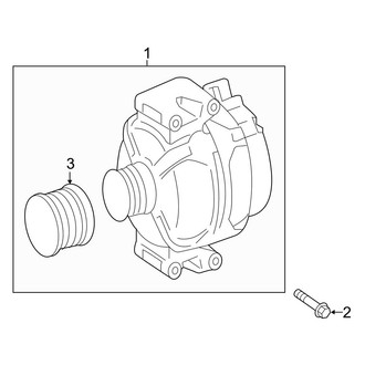 Mercedes-Benz OE - Electrical - Alternator (Convertible / Coupe 2.0L)