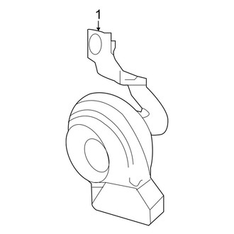 Mercedes-Benz OE - Electrical - Horn (Convertible / Coupe)