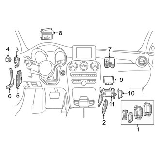 Mercedes-Benz OE - Electrical Components (Instrument Panel), (Convertible / Coupe)