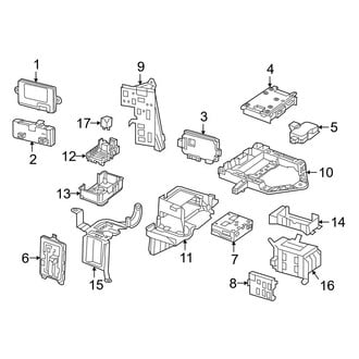 Mercedes-Benz OE - Electrical Components (Components in Trunk), (Convertible / Coupe)