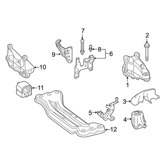 Mercedes-Benz OE - Engine & Transmission Mounting (Base Convertible / Coupe)