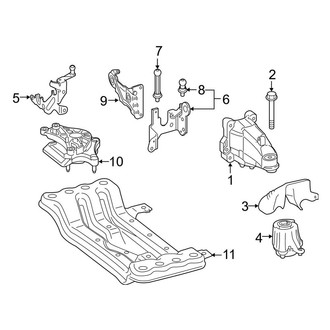 Mercedes-Benz OE - Engine & Transmission Mounting (4Matic Convertible / Coupe)