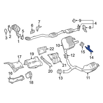 Mercedes-Benz OE - Catalytic Converter Bracket
