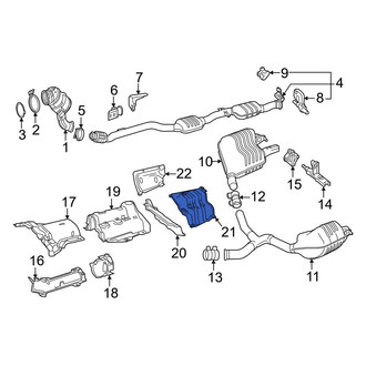 Mercedes-Benz OE - Rear Right Inner Floor Pan Heat Shield
