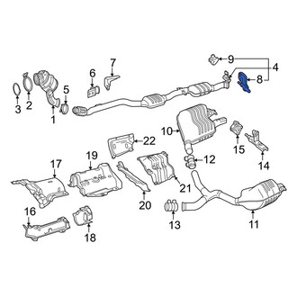 Mercedes-Benz OE - Catalytic Converter Bracket