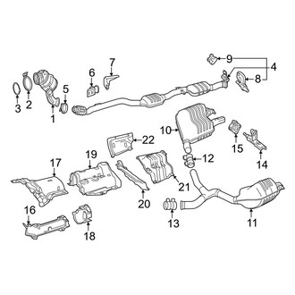 Mercedes-Benz OE - Exhaust System - Exhaust Components (Convertible / Coupe)