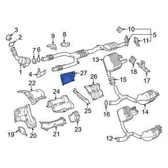 Mercedes-Benz OE - Rear Left Outer Floor Pan Heat Shield