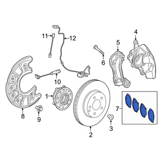 Mercedes-Benz OE - Front Disc Brake Pad Set