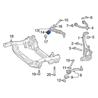 Mercedes-Benz OE - Rear Lower Rearward Outer Suspension Control Arm Bushing