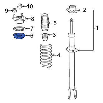 Mercedes-Benz OE - Front Upper Coil Spring Insulator
