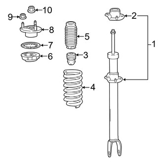 Mercedes-Benz OE - Front Suspension - Struts & Components (W/O Air Suspension), (Convertible / Coupe RWD)
