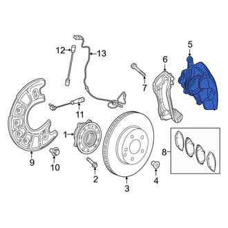 Mercedes-Benz OE - Rear Left Disc Brake Caliper