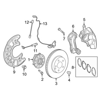 Mercedes-Benz OE - Front Suspension - Brake Components (Convertible / Coupe)